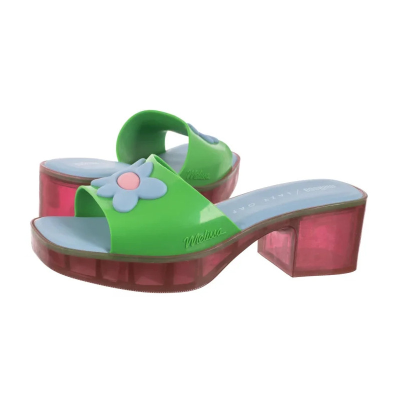 Melissa Shape+Lazy Oaf AD 33566/AA387 Pink/Green/Blue (ML364-b) Moteriški batai/šlepetės