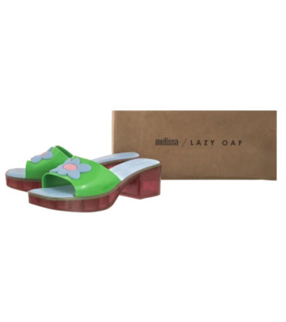 Melissa Shape+Lazy Oaf AD 33566/AA387 Pink/Green/Blue (ML364-b) Moteriški batai/šlepetės