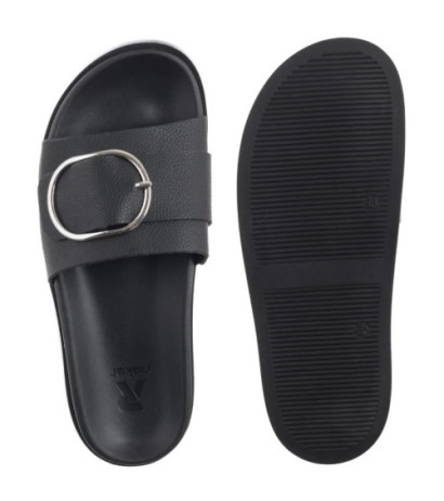Rieker Czarne W1453-00 Black (RI273-a) Moteriški batai/šlepetės