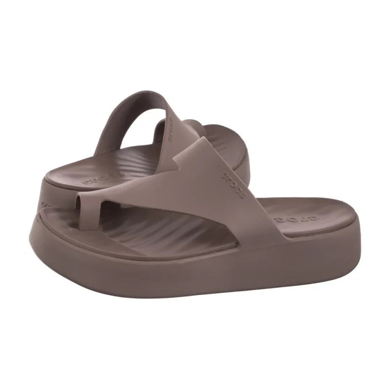 Crocs Getaway Platform Toe Loop Truffle 210834-0LF (CR375-a) šlepetės