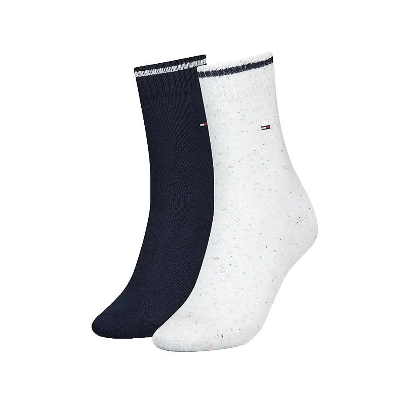 Tommy Hilfiger Th Women Sock 2P Neppy Gif White 701220710 001 039 (TH663-a) kojinės