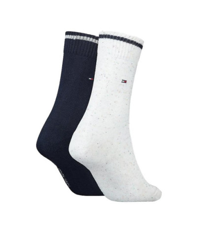 Tommy Hilfiger Th Women Sock 2P Neppy Gif White 701220710 001 039 (TH663-a) kojinės