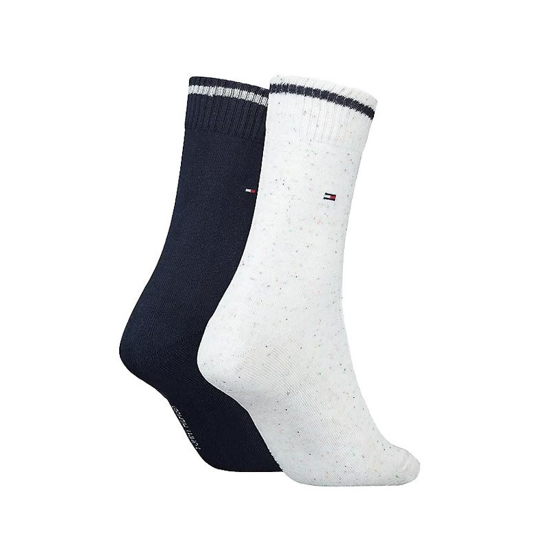 Tommy Hilfiger Th Women Sock 2P Neppy Gif White 701220710 001 039 (TH663-a) kojinės