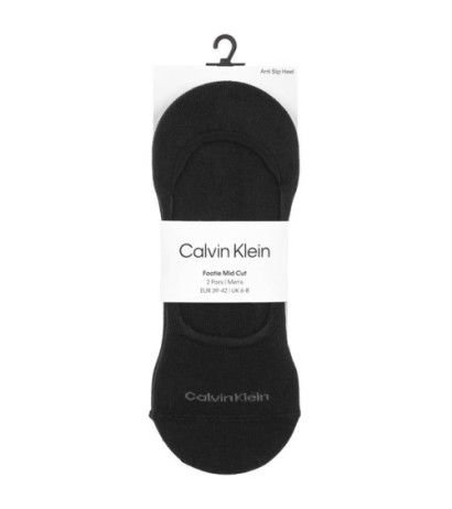 Calvin Klein Footie Mid Cut Black 701218708 001  (CK319-a) kojinės
