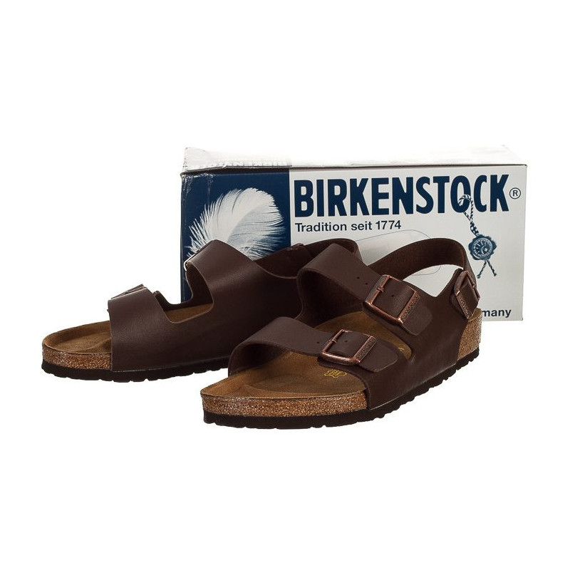 Birkenstock Milano Dark Brown 034701 (BK9-a) sandalai