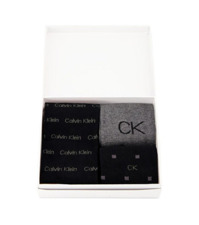 Calvin Klein Women Sock 3P Lurex Logo Black Combo 701224118 001 999 (CK383-a) kojinės