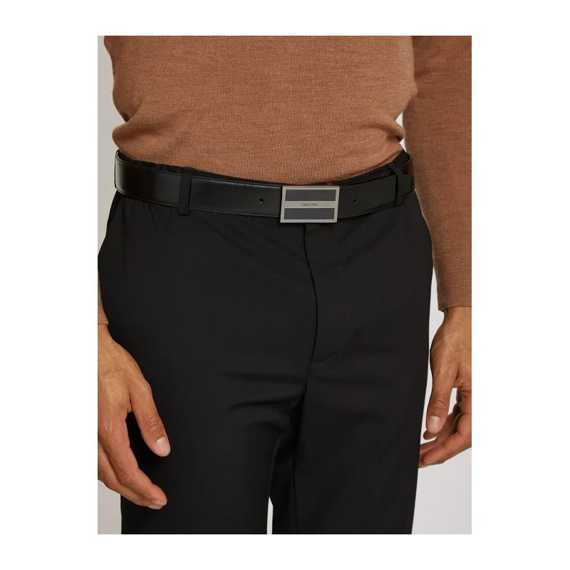 Calvin Klein Metal Inlaid CK Plaque 35MM CK Black Smooth K50K512333 BEH (CK564-a) diržas