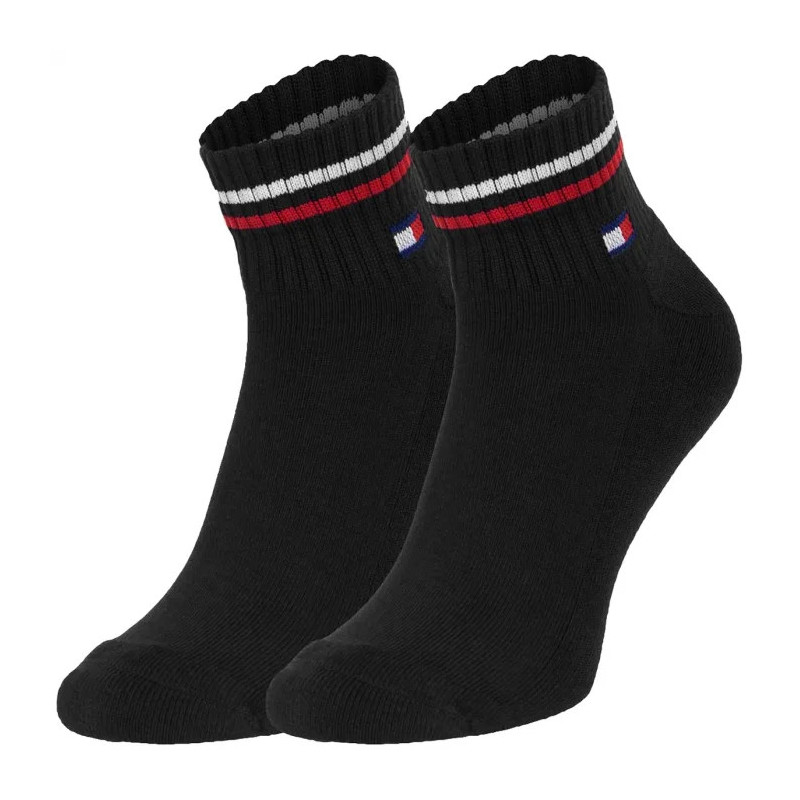 Tommy Hilfiger TH Uni Tj Quarter 2P Iconic Black 701228177 003  (TH1290-a) kojinės