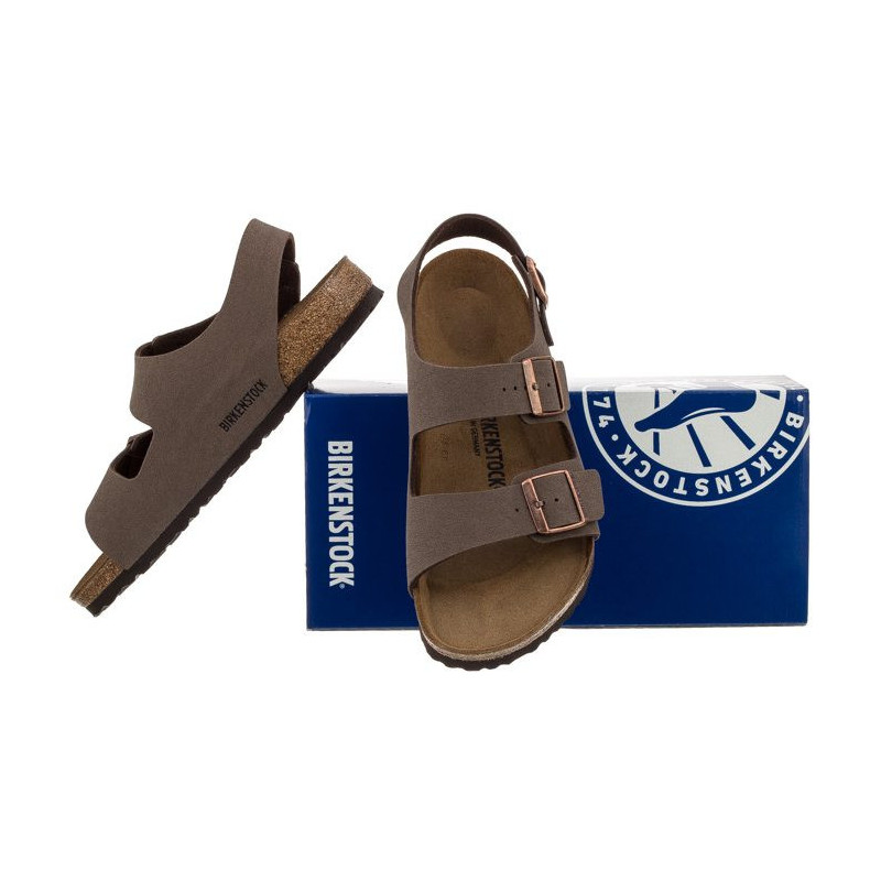 Birkenstock Milano BF Nubuck Mocca 634501 (BK42-b) sandalai