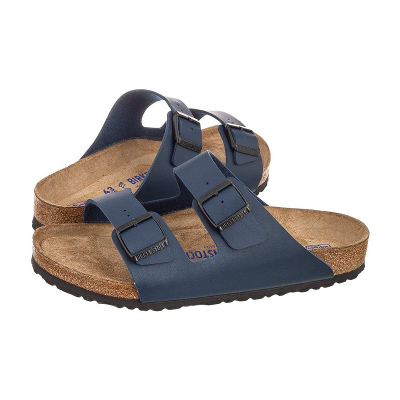 Birkenstock Arizona BS Soft Footbed Blue 051061 (BK66-b) Moteriški batai/šlepetės