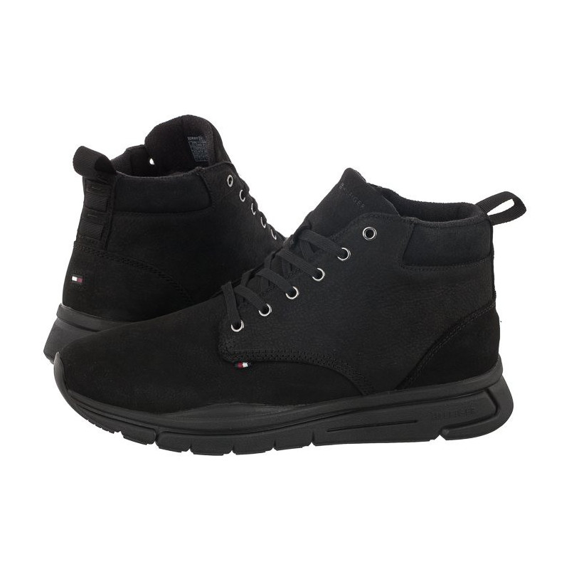 Tommy Hilfiger Warm Hilfiger Lth Hybrid Boot Black FM0FM04412 BDS (TH665-a) sportiniai bateliai