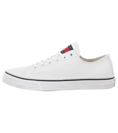 Tommy Hilfiger Tommy Jeans Mens Lace Vulc Ess White EM0EM01047 YBR (TH705-b) sportiniai bateliai 