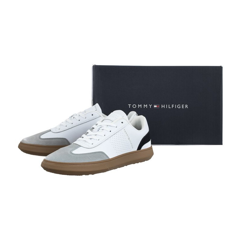 Tommy Hilfiger Corporate Seasonal Cup Leather White FM0FM04491 YBS (TH781-a) batai