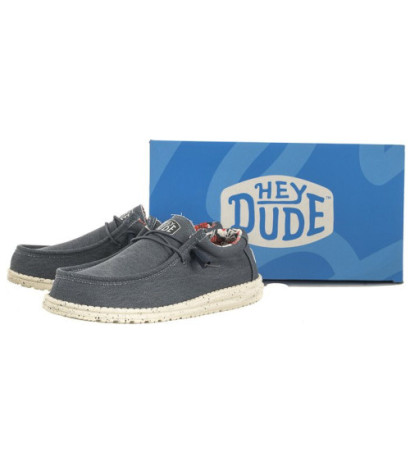Hey Dude Wally Stretch Canvas Blue 40022-425 (HY13-a) batai