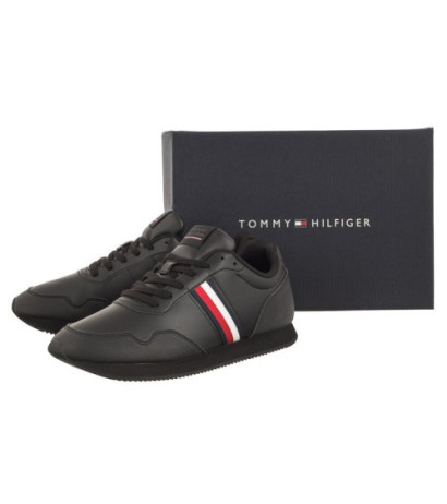 Tommy Hilfiger Core Lo Runner Pu Lth Triple Black FM0FM04834 0GQ (TH882-a) sportiniai bateliai