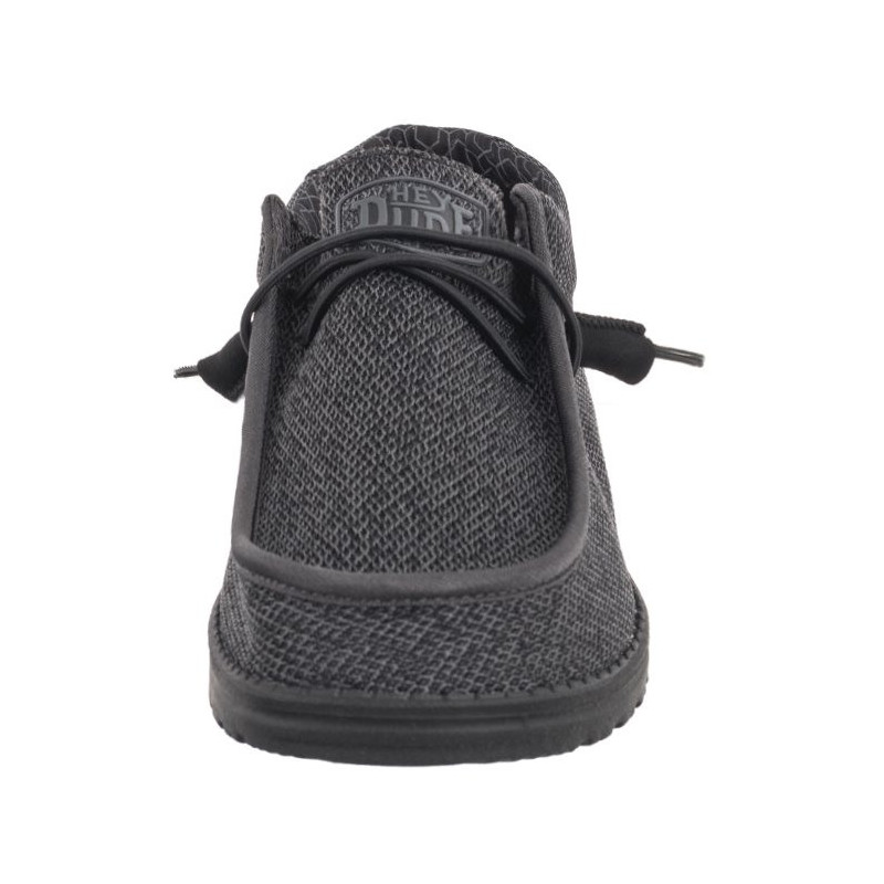 Hey Dude Wally Sox Micro Total Black 40019-0XJ (HY4-g) batai