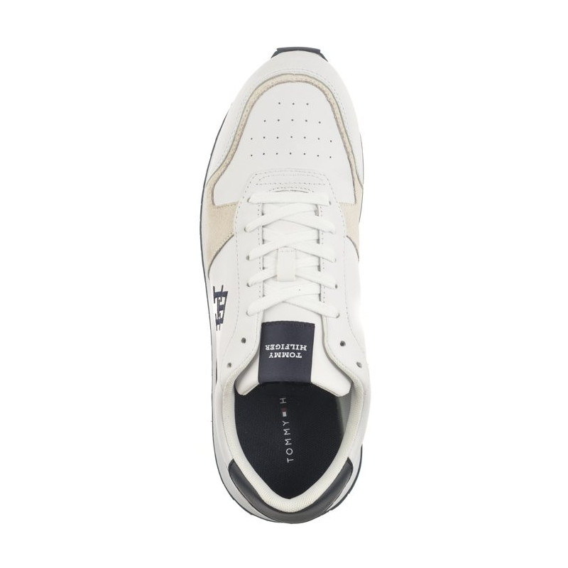 Tommy Hilfiger Runner Evo Lth Mix White FM0FM04959 YBS (TH1017-b) sportiniai bateliai