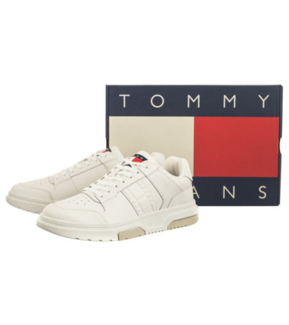 Tommy Hilfiger The Brooklyn Leather Ecru EM0EM01283 TCR (TH1020-a) sportiniai bateliai