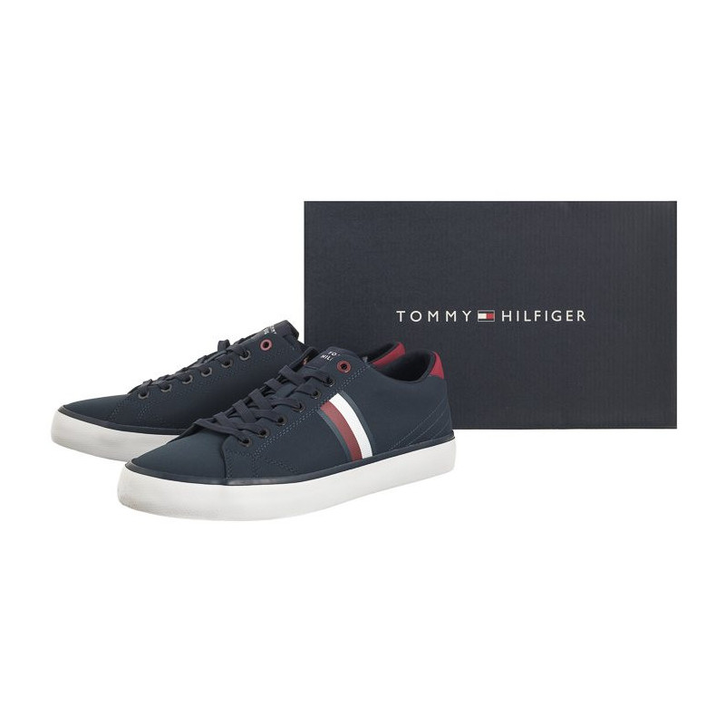 Tommy Hilfiger TH HI Vulc Low Stripes Mesh Desert Sky FM0FM04946 DW5 (TH1012-b) sportiniai bateliai 