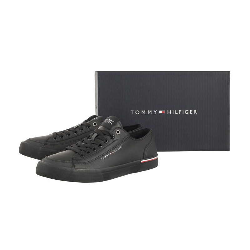 Tommy Hilfiger Corporate Vulc Leather Black FM0FM04953 BDS (TH1029-b) sportiniai bateliai 