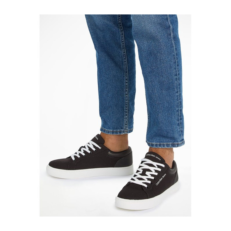 Calvin Klein Classic Cupsole Low Lth In Dc Black/Bright White YM0YM00976 0GM (CK495-a) sportiniai bateliai