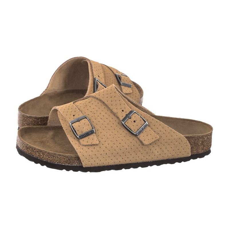 Birkenstock Zurich Emboss Dots New Beige 1027036 (BK254-a) šlepetės