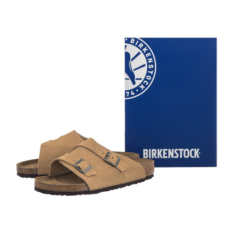 Birkenstock Zurich Emboss Dots New Beige 1027036 (BK254-a) šlepetės