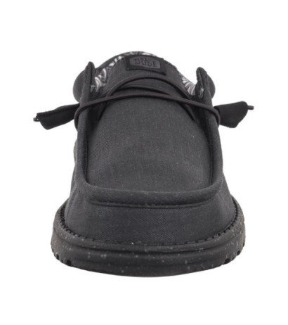 Hey Dude Wally Stretch Canvas Black 40700-060 (HY14-b) batai