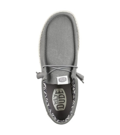 Hey Dude Wally Stretch Canvas Light Grey 40700-007 (HY14-c) batai