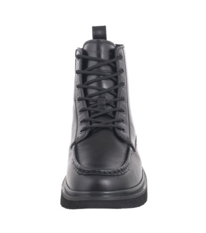 Calvin Klein Eva Boot Mid Laceup Unform Dress Triple Black YM0YM01073 0GJ (CK558-a) žygio batai