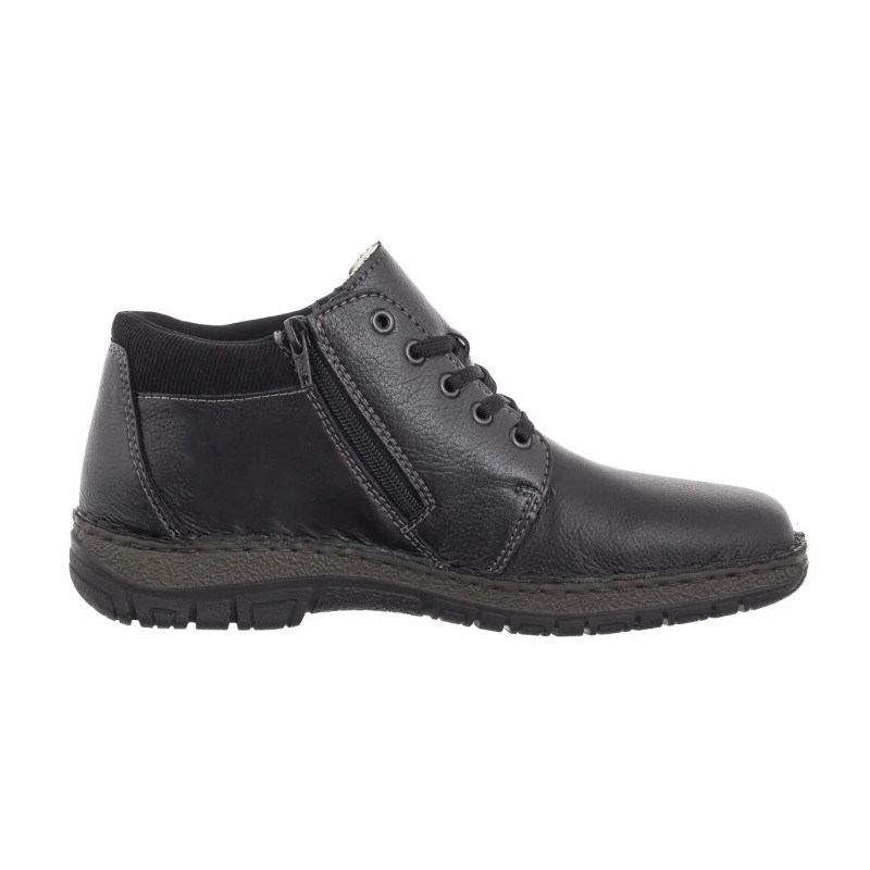 Rieker Czarne 05102-00 Black  (RI208-a) žygio batai