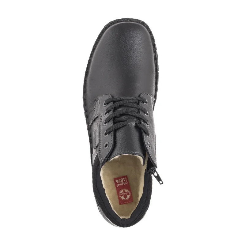 Rieker Czarne 05102-00 Black  (RI208-a) žygio batai