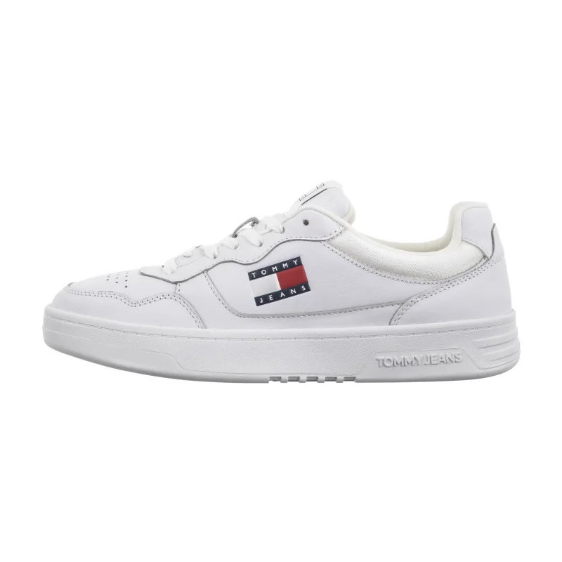 Tommy Hilfiger Tjm Cupsole Leather Ess White EM0EM01443 YBR (TH1169-b) sportiniai bateliai