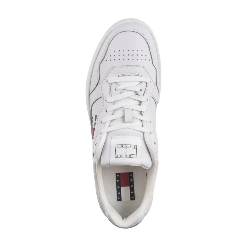 Tommy Hilfiger Tjm Cupsole Leather Ess White EM0EM01443 YBR (TH1169-b) sportiniai bateliai