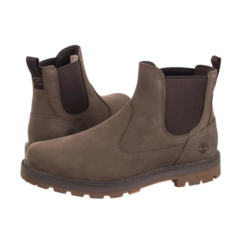 Timberland Britton Road Mid Chelsea Boot Medium Brown Nubuck 0A6A4W EM5 (TI141-a) batai