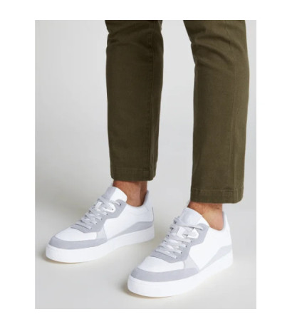 Calvin Klein Classic Cupsole Mg Wmm White/Oyster Mushroom/Formal Grey YM0YM01153 0IR (CK623-a) sportiniai bateliai