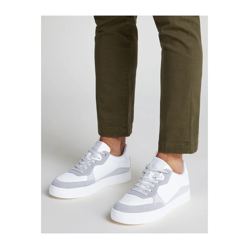 Calvin Klein Classic Cupsole Mg Wmm White/Oyster Mushroom/Formal Grey YM0YM01153 0IR (CK623-a) sportiniai bateliai