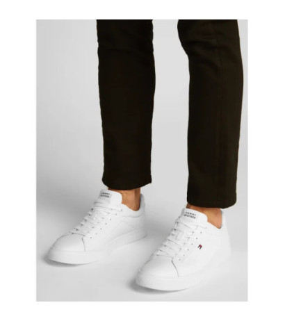 Tommy Hilfiger Icon Court Lth Flag Ess White FM0FM05317 YBS (TH1230-b) sportiniai bateliai