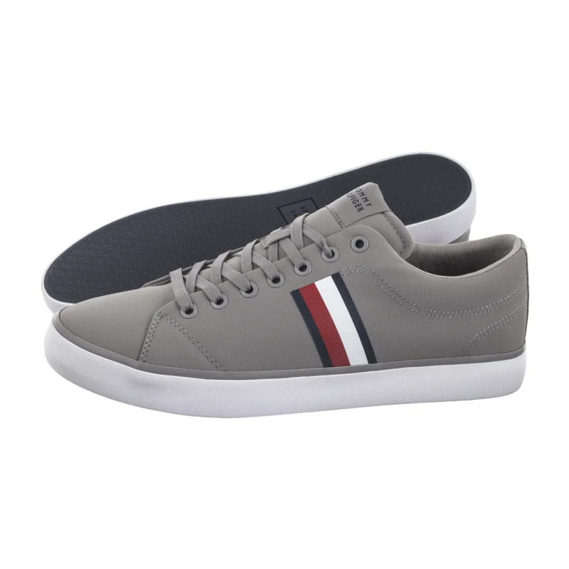 Tommy Hilfiger TH Hi Vulc Low Core Stripes Mesh Universal Grey FM0FM05393 PRY (TH1256-a) sportiniai bateliai 