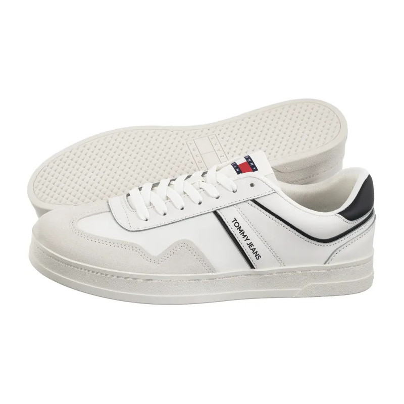 Tommy Hilfiger The Greenwich Leather Ecru EM0EM01571 TCR (TH1259-a) sportiniai bateliai