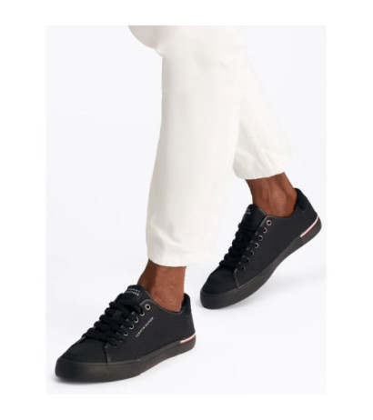 Tommy Hilfiger Core Corporate Vulc Canvas Black FM0FM05398 BDS (TH1266-a) sportiniai bateliai 