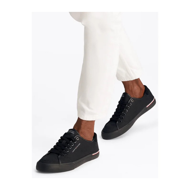 Tommy Hilfiger Core Corporate Vulc Canvas Black FM0FM05398 BDS (TH1266-a) sportiniai bateliai 