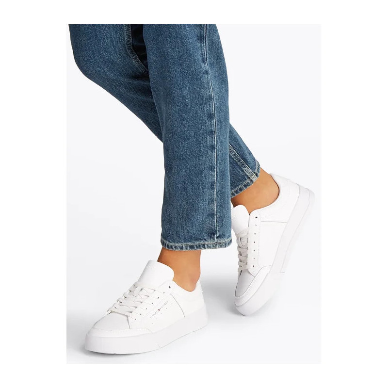 Tommy Hilfiger TH Court Mix Lth White FM0FM05489 YBS (TH1274-a) sportiniai bateliai