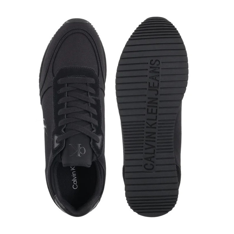 Calvin Klein Runner Sock Laceup Mg Canvas Triple Black YM0YM01217 0GJ (CK654-a) sportiniai bateliai