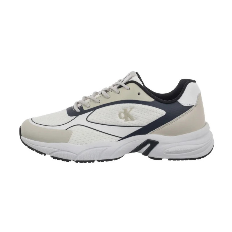 Calvin Klein Retro Tennis Low Knit Mix Bright White/Calvin Navy/Silver B YM0YM01310 0LD (CK655-a) sportiniai bateliai