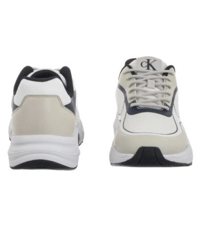 Calvin Klein Retro Tennis Low Knit Mix Bright White/Calvin Navy/Silver B YM0YM01310 0LD (CK655-a) sportiniai bateliai