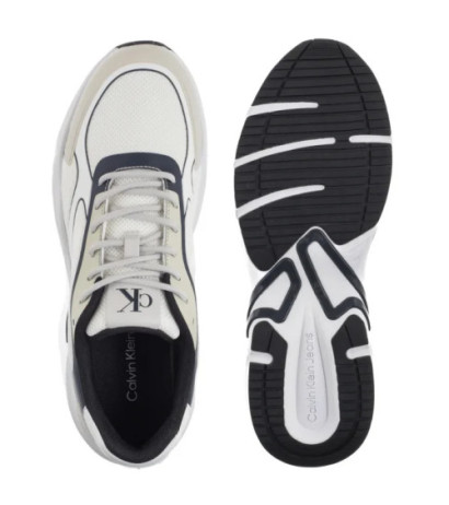 Calvin Klein Retro Tennis Low Knit Mix Bright White/Calvin Navy/Silver B YM0YM01310 0LD (CK655-a) sportiniai bateliai