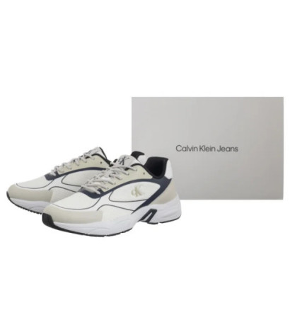 Calvin Klein Retro Tennis Low Knit Mix Bright White/Calvin Navy/Silver B YM0YM01310 0LD (CK655-a) sportiniai bateliai
