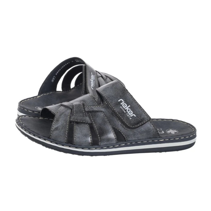 Rieker Granatowe 21073-14 Blue (RI271-a) šlepetės