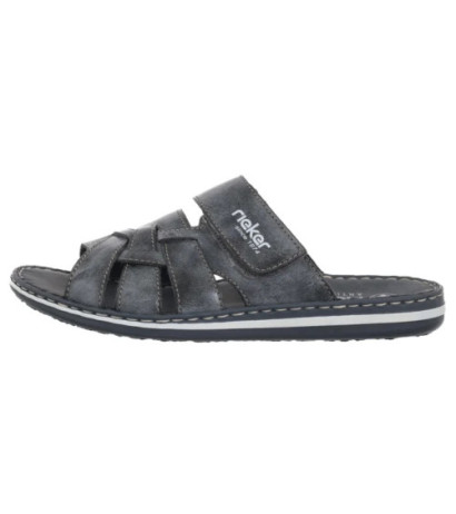 Rieker Granatowe 21073-14 Blue (RI271-a) šlepetės